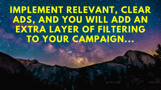 Implement relevant and clear ads