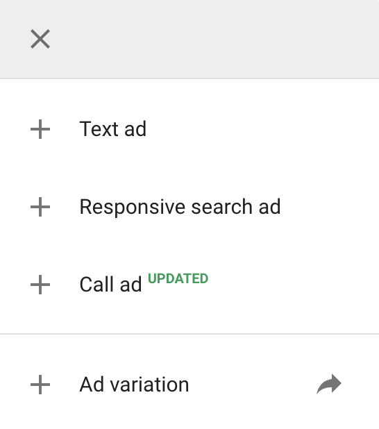 call ads google ads